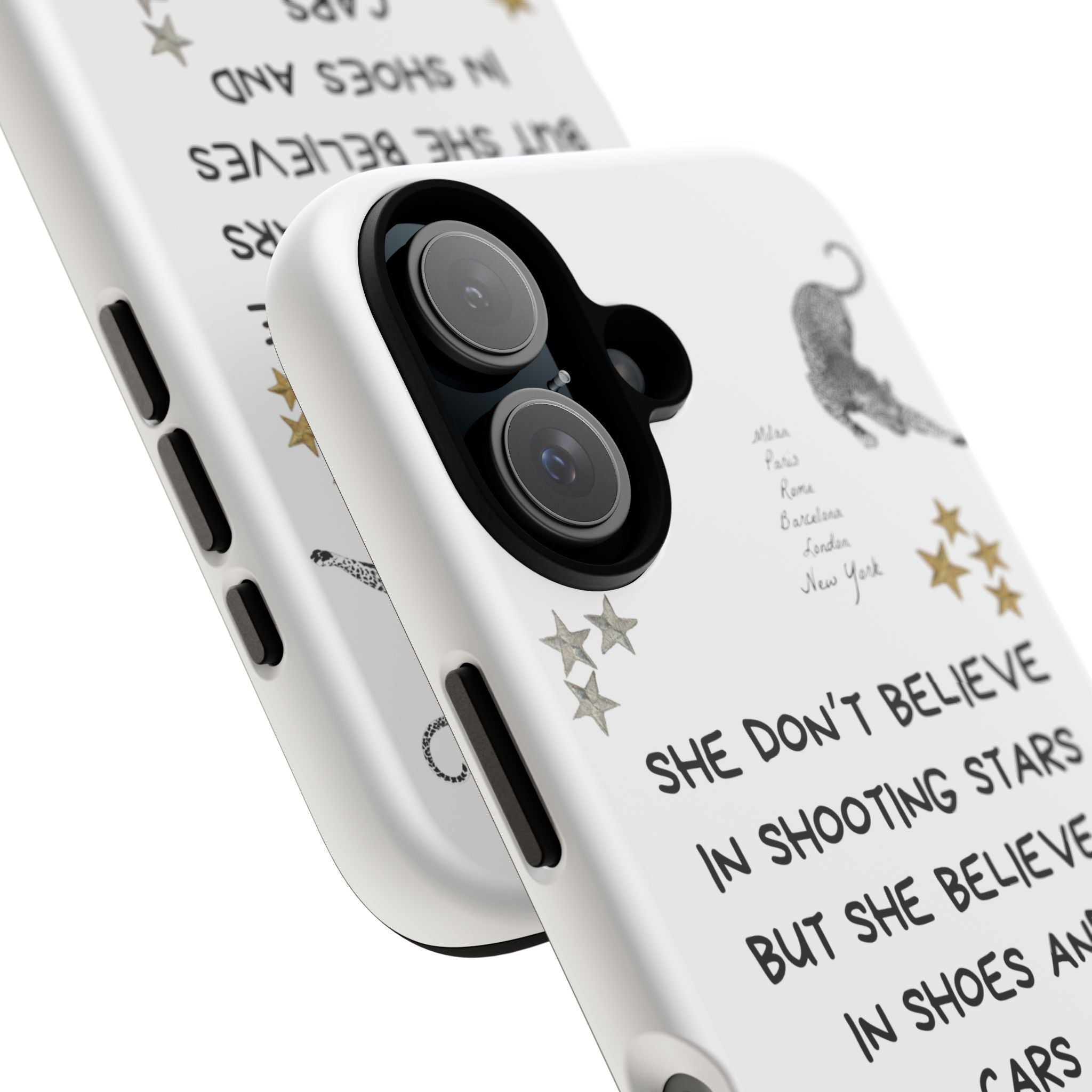 “She don’t believe in shooting stars”