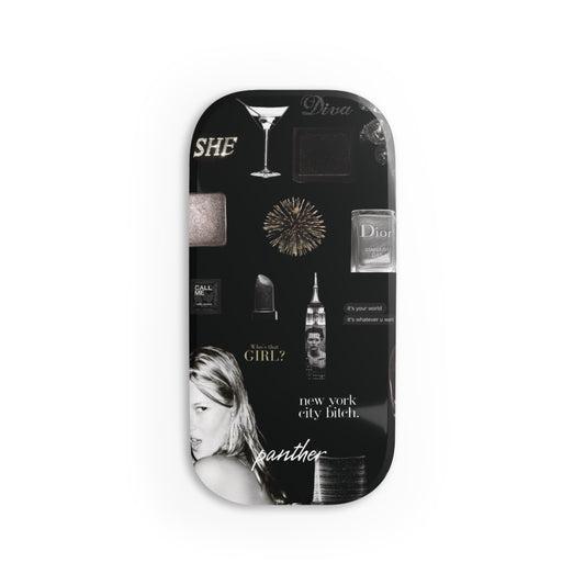 NYC Glam Nights Phone Click-On Grip (Black)