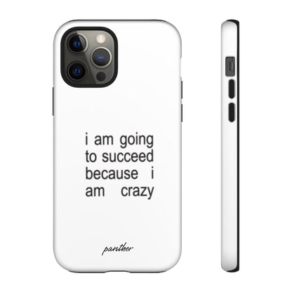 I Am Going To Succeed Because I Am Crazy