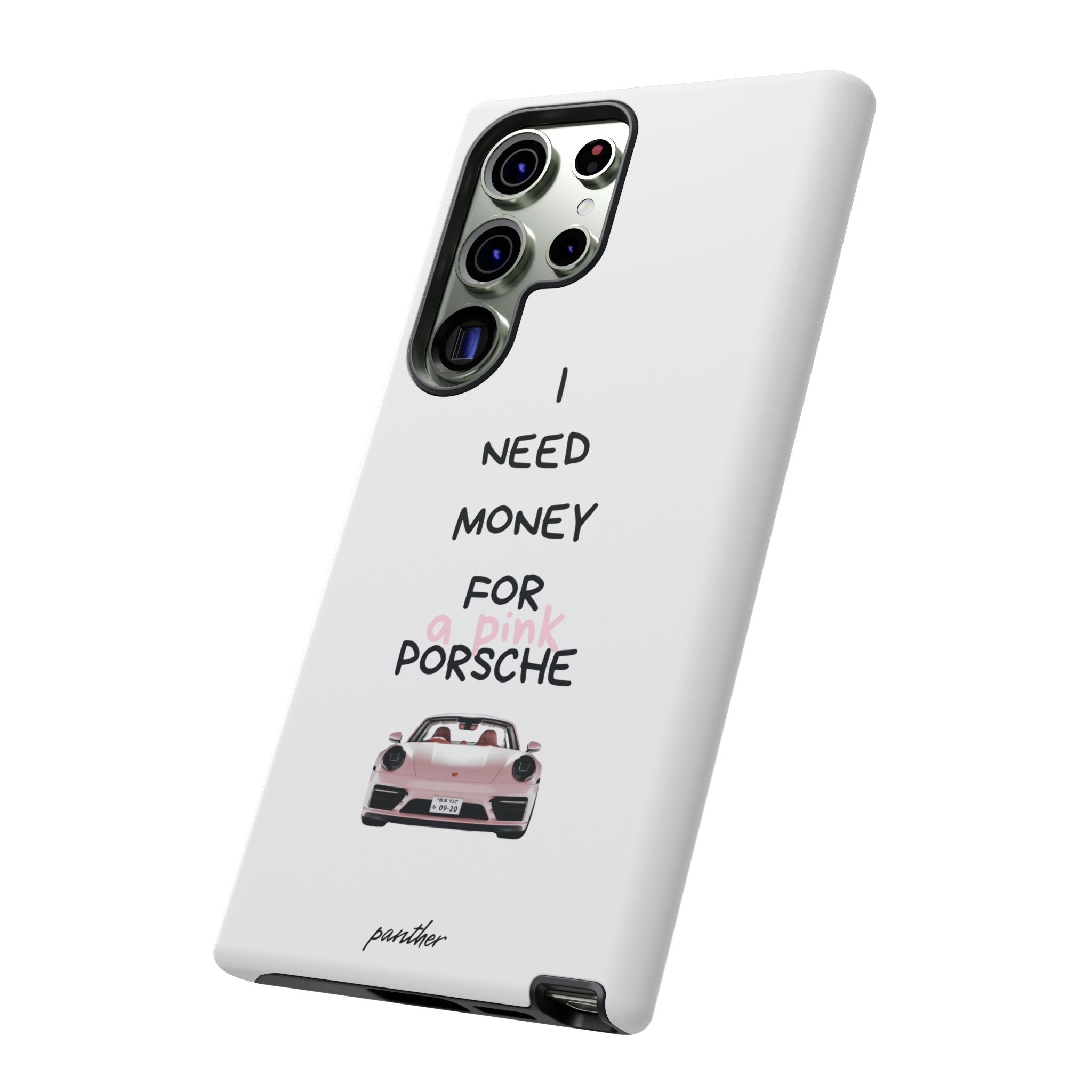 I Need Money For A Pink Porsche (White)