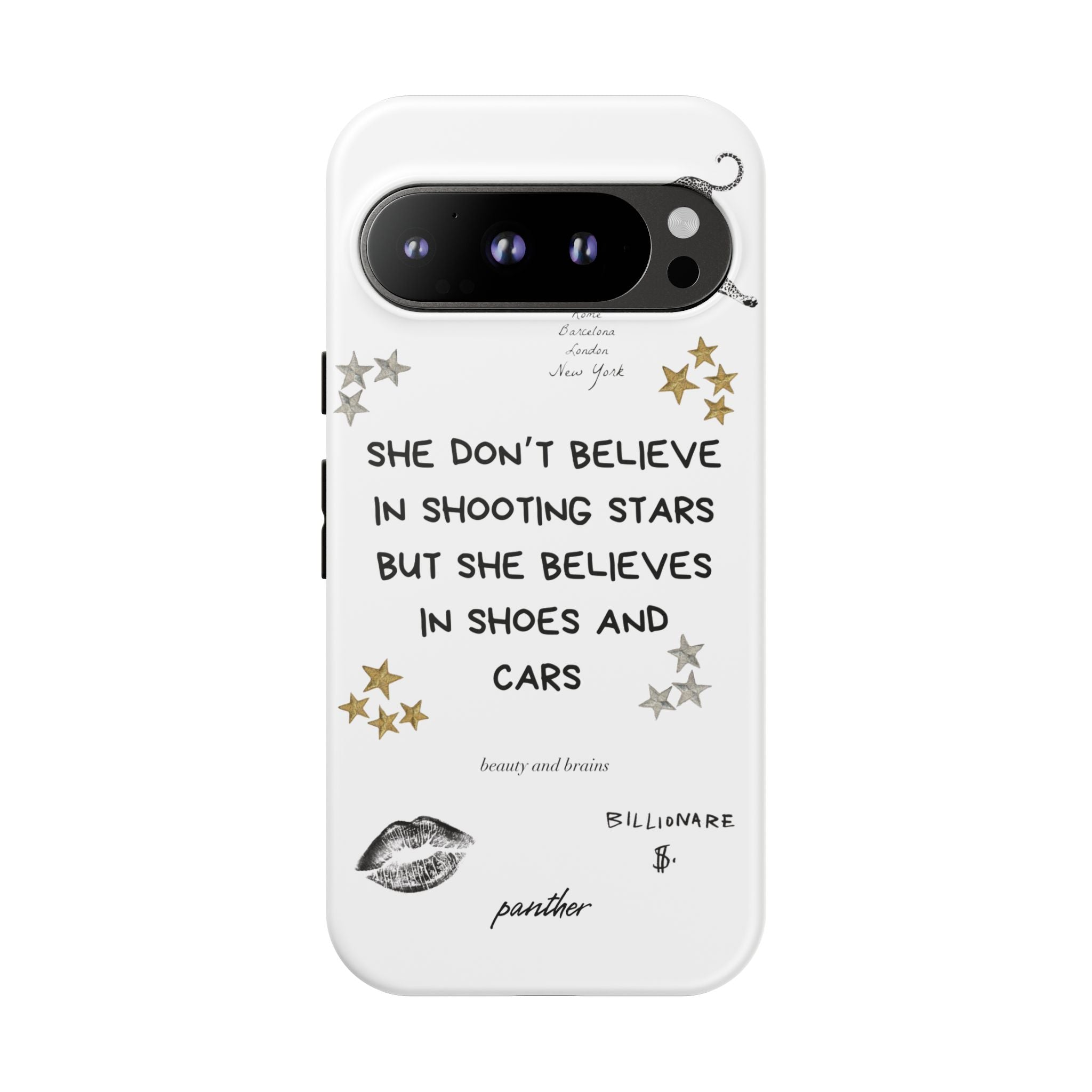 “She don’t believe in shooting stars”
