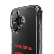 “Own Lane. Own Race. Own Pace.” Clear Case