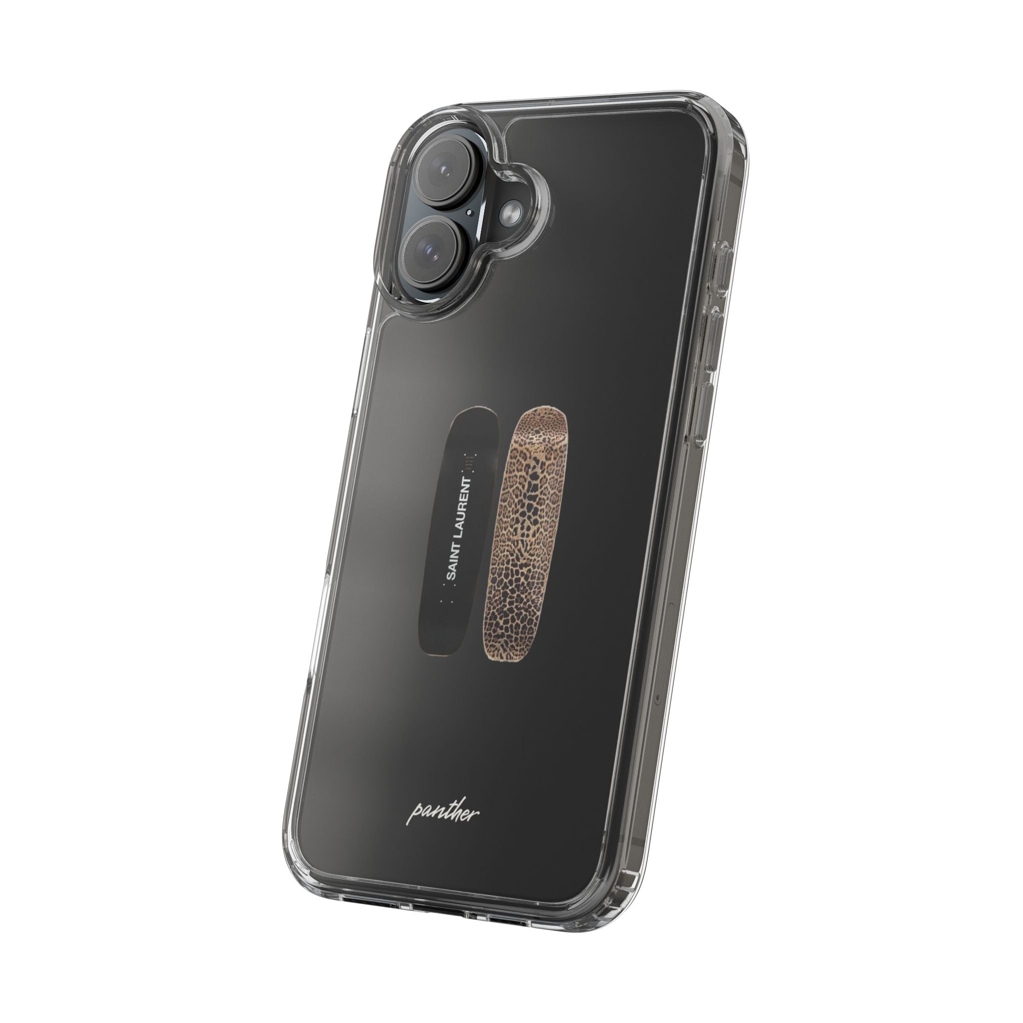 Panther Skateboard Clear Case