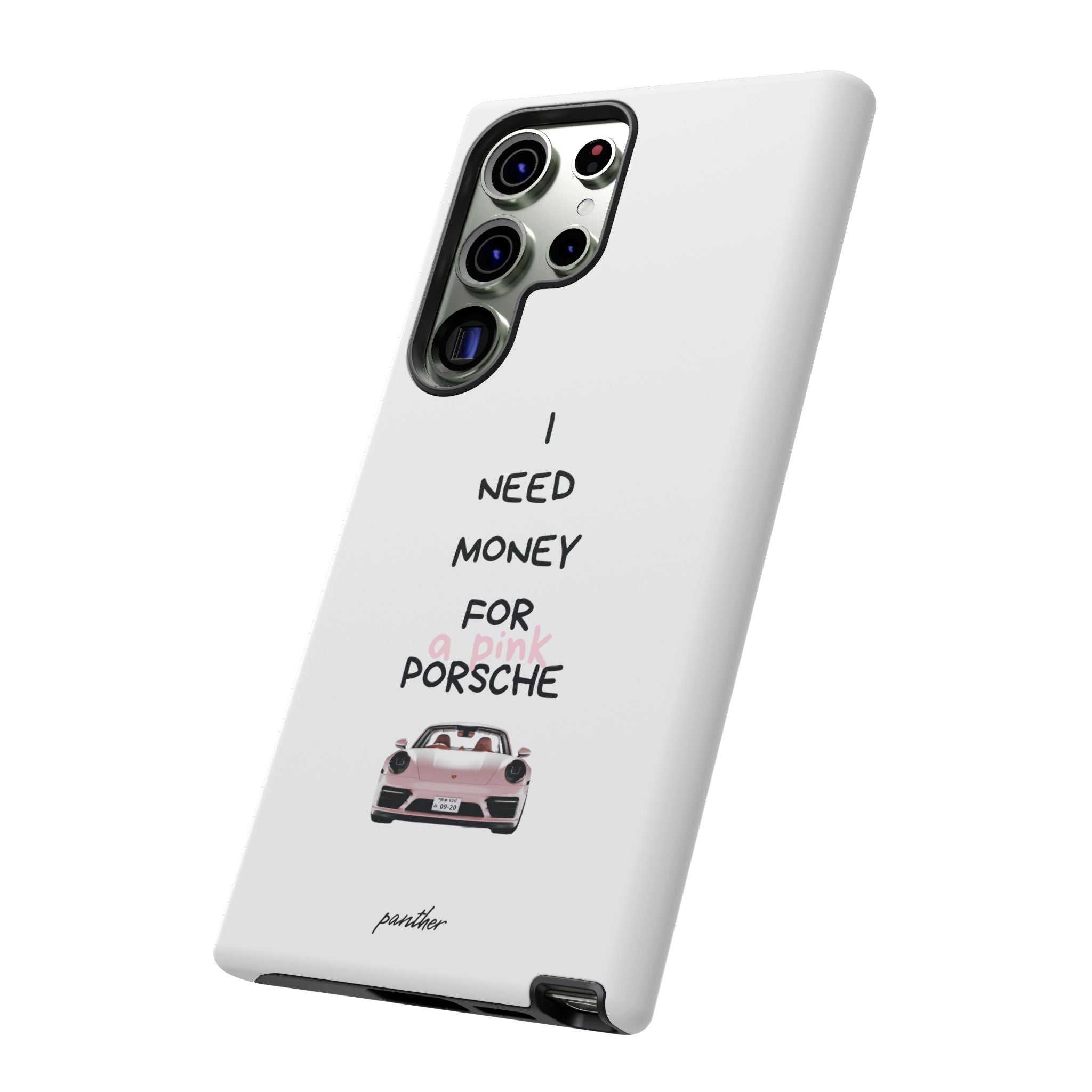 I Need Money For A Pink Porsche (White)