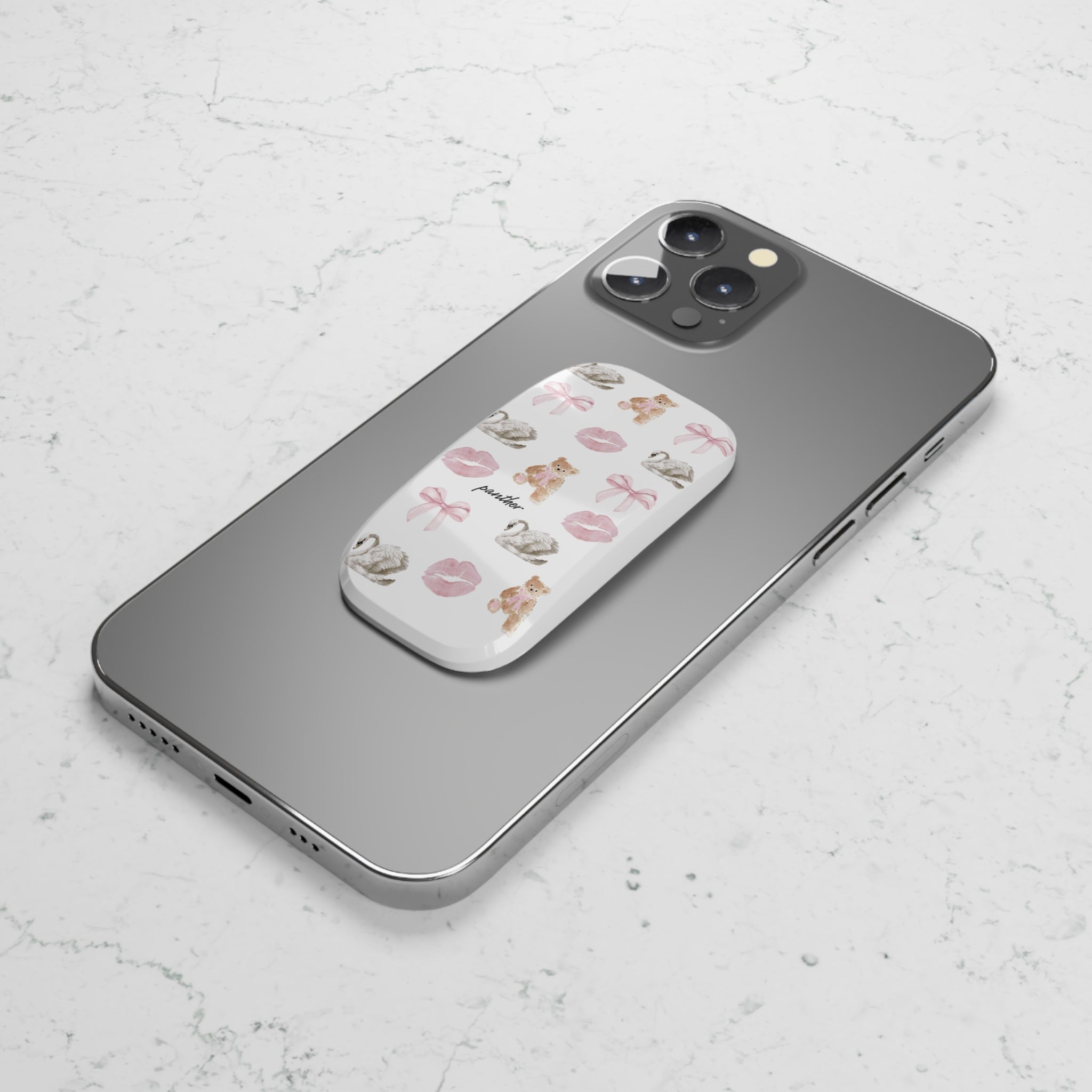 Light Pink Preppy Phone Click-On Grip