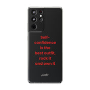 “ Self- confidence is the best outfit, rock it and own it” Clear Case