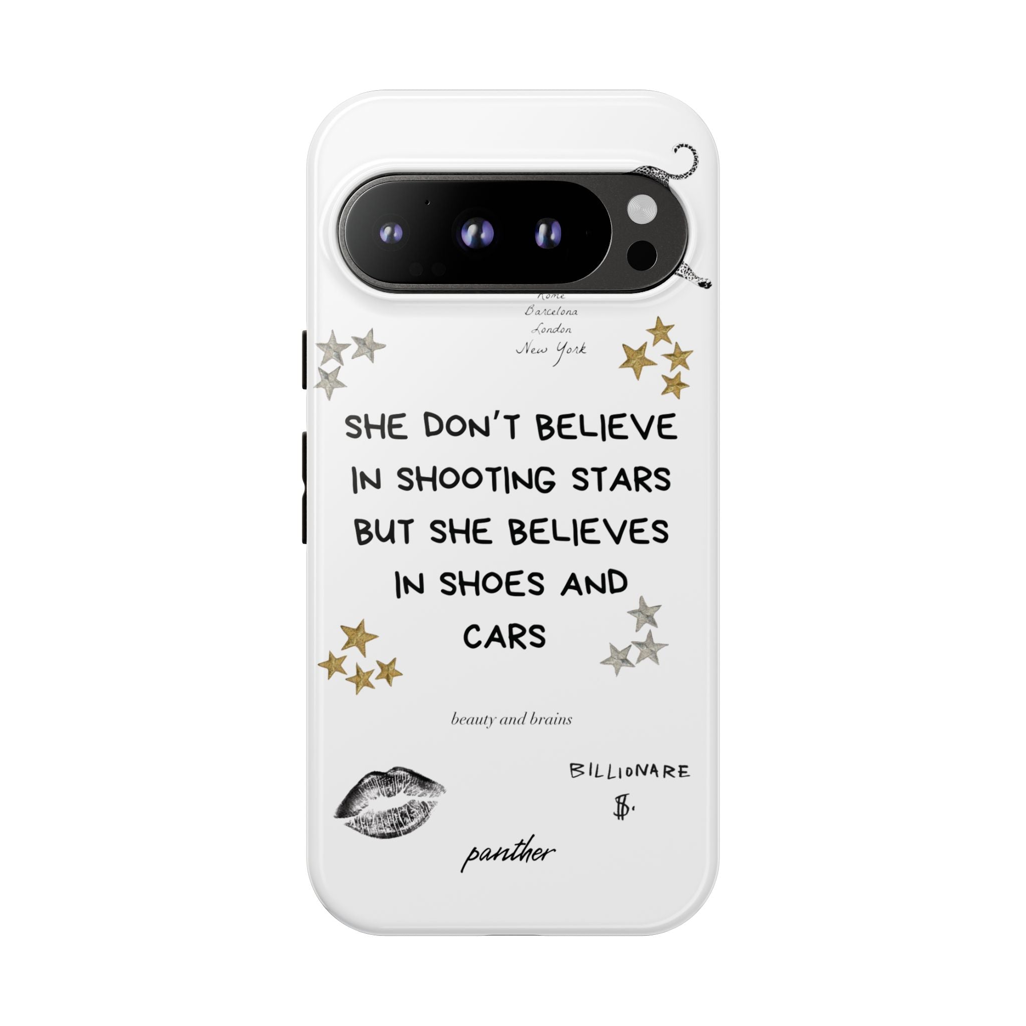 “She don’t believe in shooting stars”