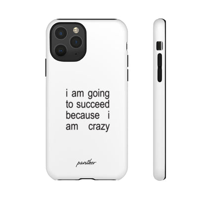 I Am Going To Succeed Because I Am Crazy