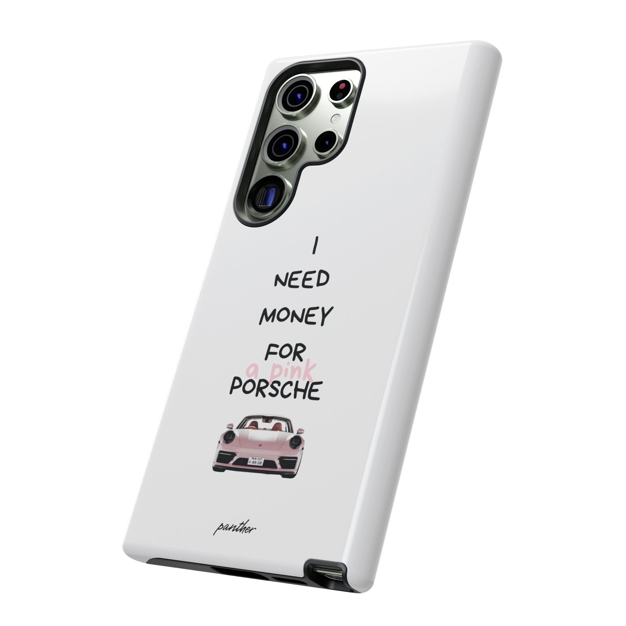 I Need Money For A Pink Porsche (White)