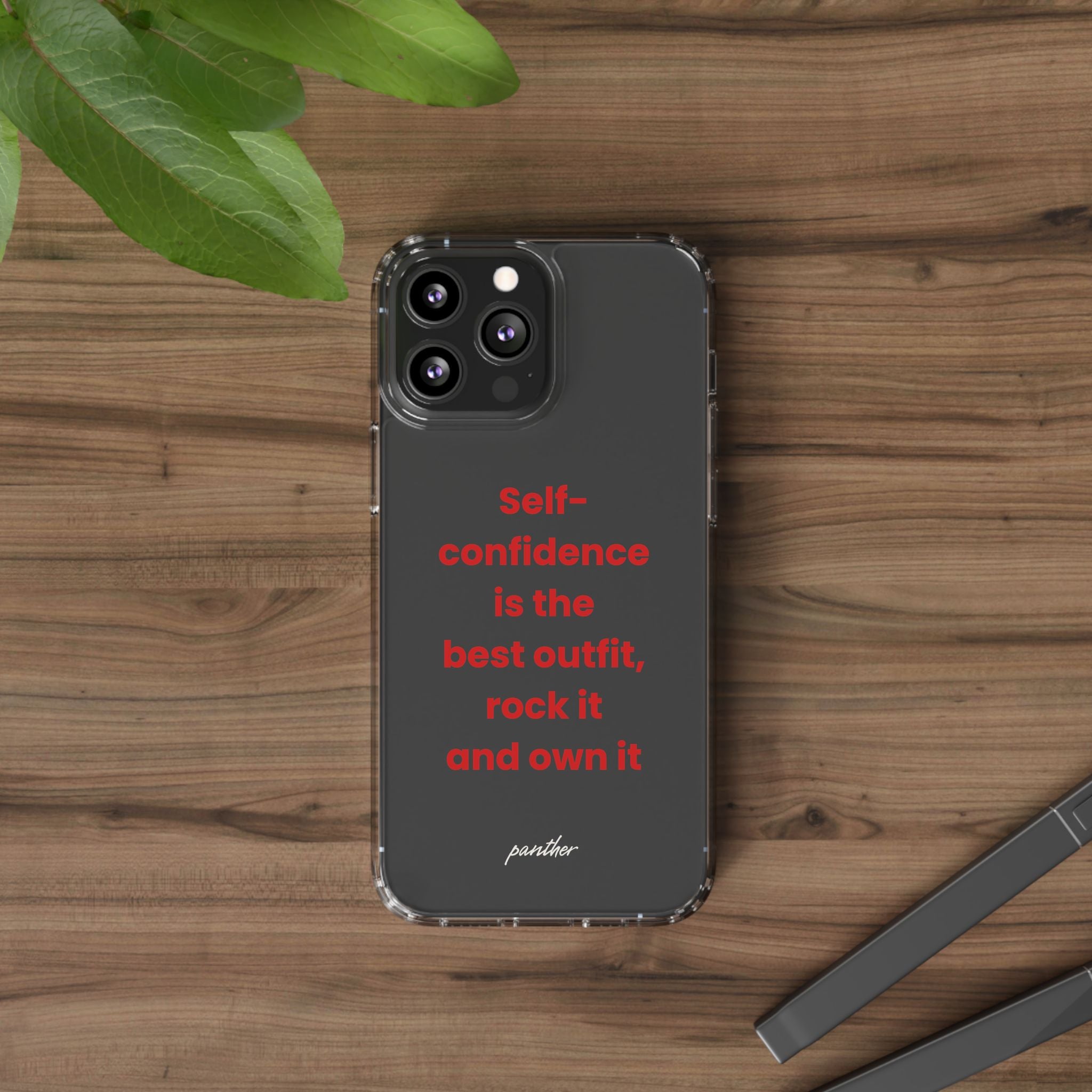 “ Self- confidence is the best outfit, rock it and own it” Clear Case